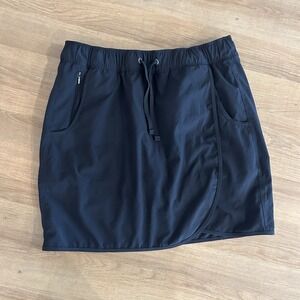 Patagonia Fleetwith Skort Women's Small Black Beach Hiking Lined Skirt 58635